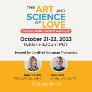 October 2023 Virtual Art & Science of Love Event graphic