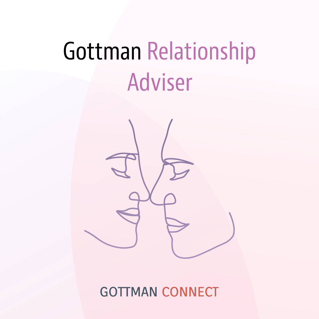Gottman Relationship Adviser Product Image, two faces touching at the noses