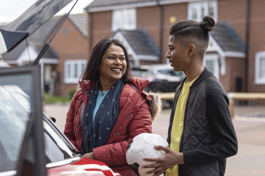 Image of Mother and son