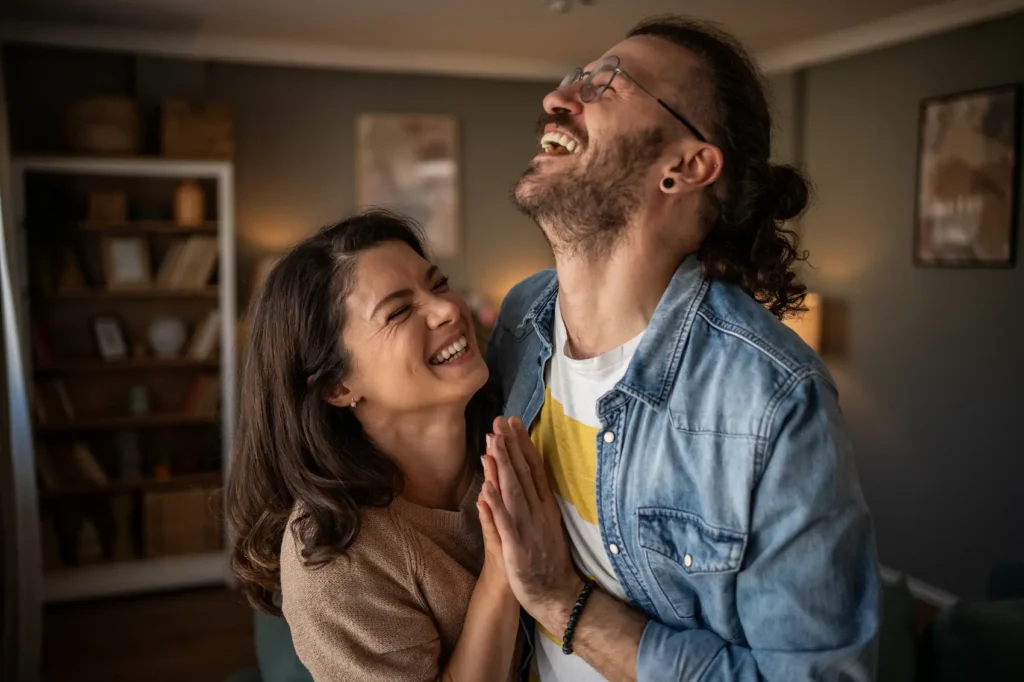 Are you with 'the one'? This couple shows signs that their relationship is healthy and happy.